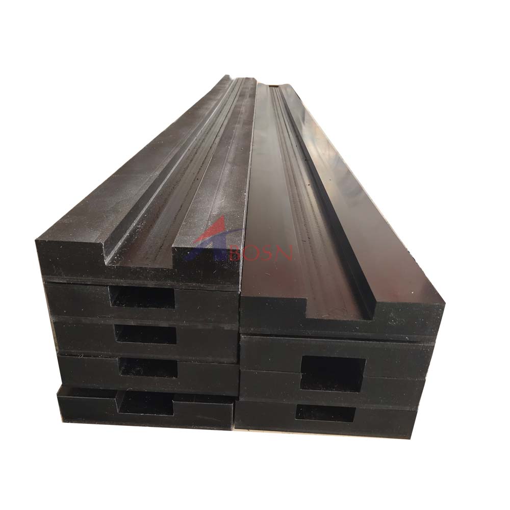 PE500, PE1000 Self-lubricating Plastic Non Standard Curved Guide Rail