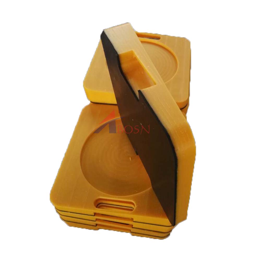 Rubber Coated PE Outrigger Pad, Jacking Pad